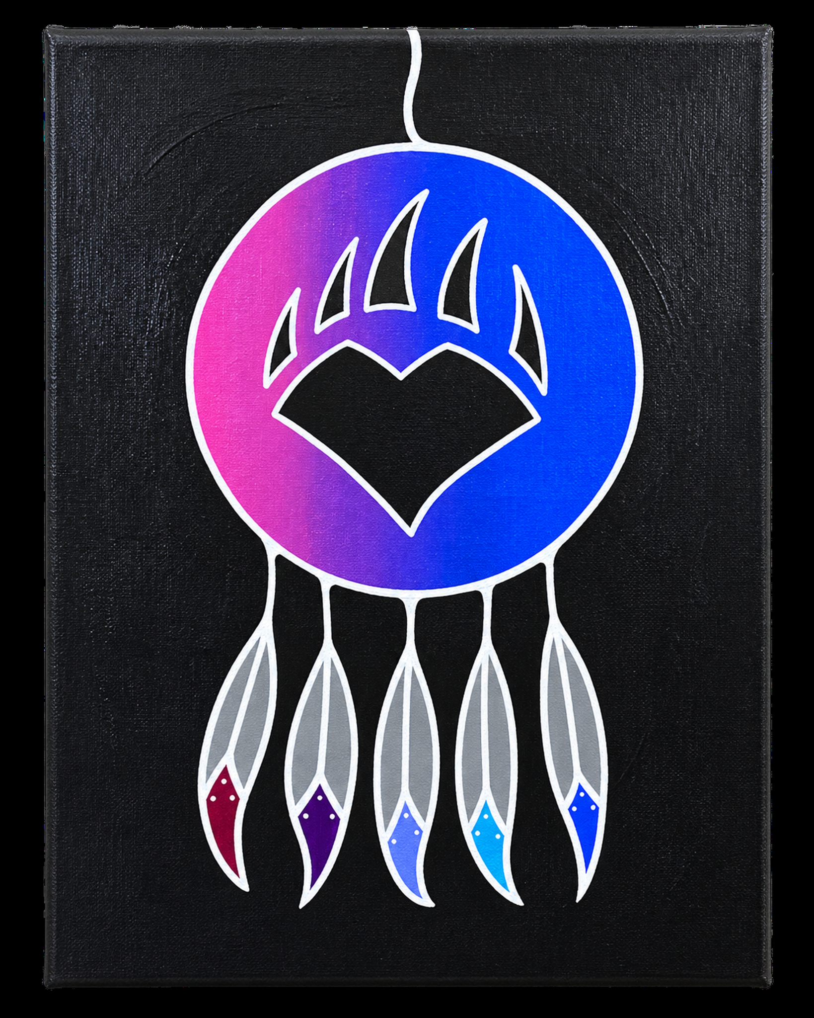 A Mothers Love by T Buzwah. Acrylic on Canvas.
